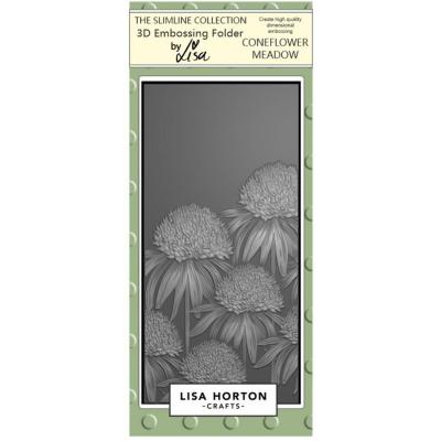 Lisa Horton Crafts 3D Embossing Folder - Coneflower Meadow